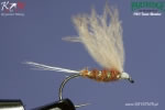 Brown CDC dry fly